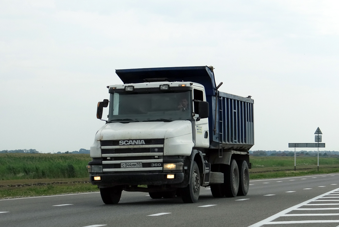Краснодарский край, № С 344 ММ 93 — Scania ('1996) T-Series (общ.м)