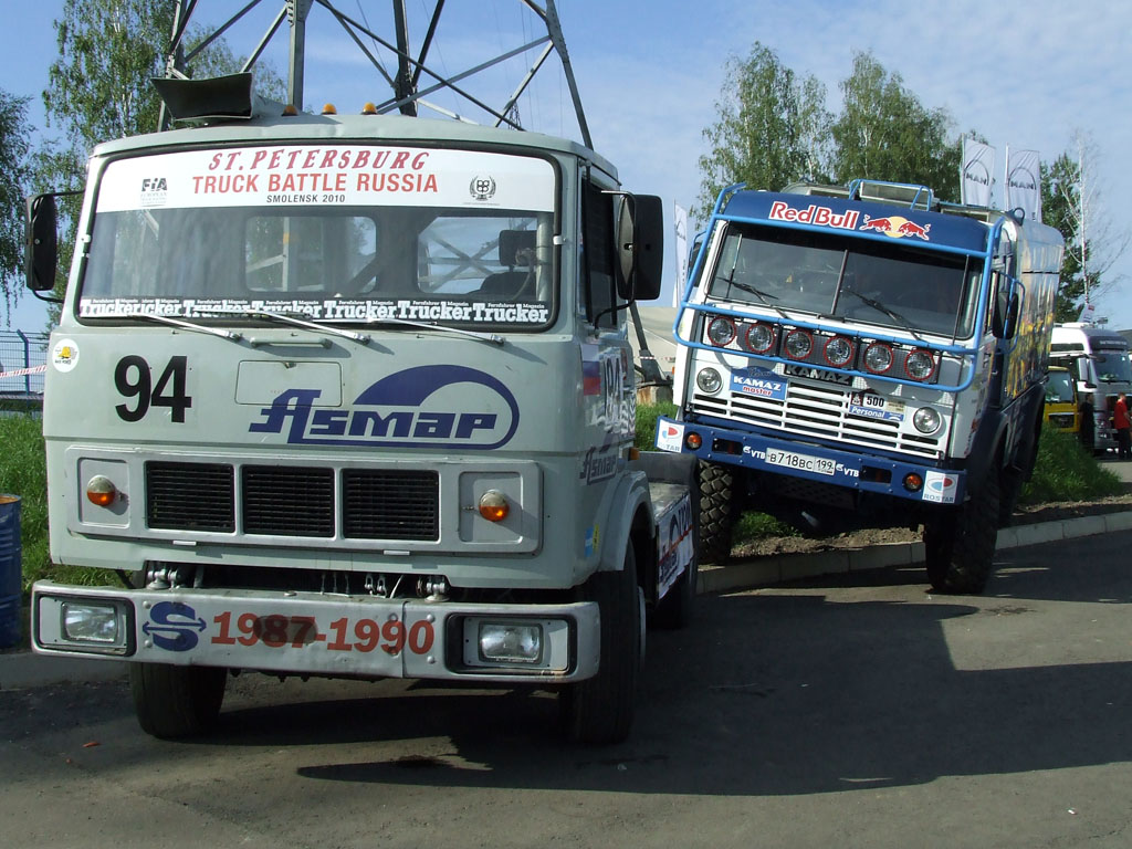 Брянская область, № 94 — МАЗ-5432 (общая модель); Москва, № В 718 ВС 199 — КамАЗ-4911