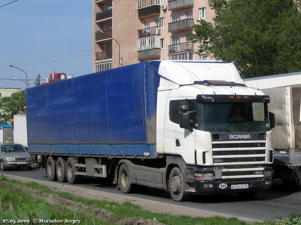 Новгородская область, № В 124 ОР 53 — Scania ('1996) R124L