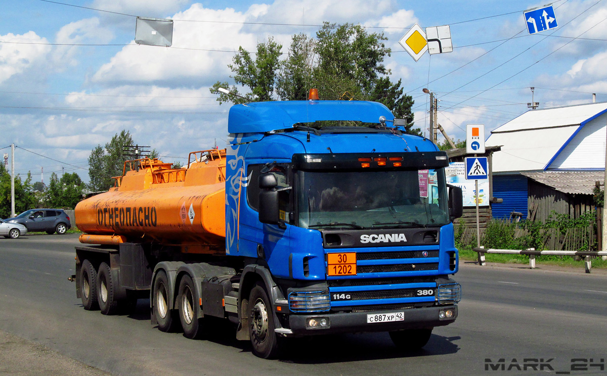 Кемеровская область, № С 887 ХР 42 — Scania ('1996) P114G