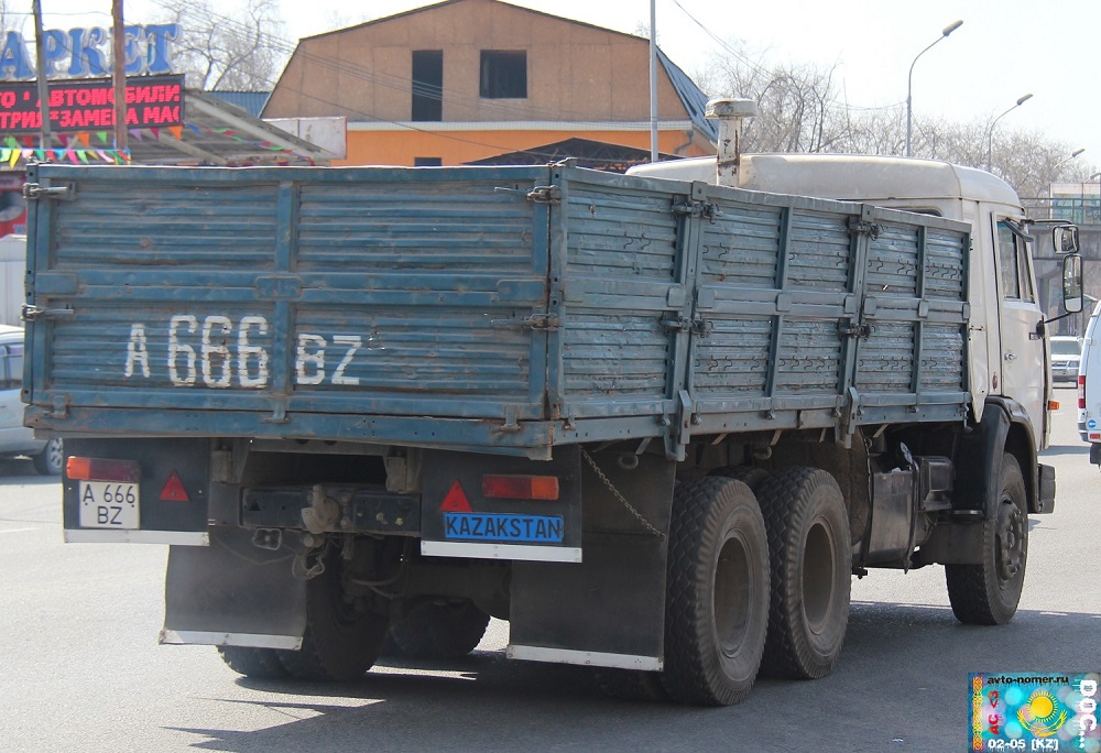 Алматы, № A 666 BZ — КамАЗ-53215 (общая модель)