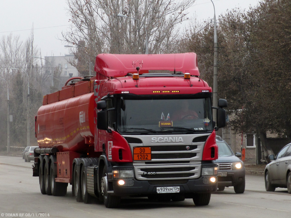 Волгоградская область, № А 939 ХМ 134 — Scania ('2011) P400