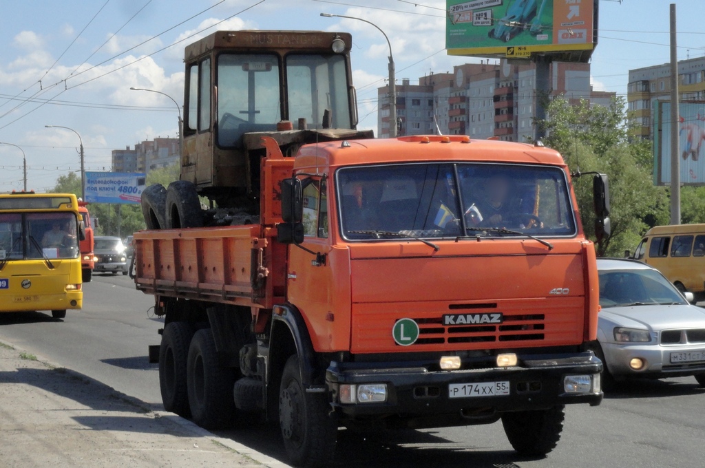 Омская область, № Р 174 ХХ 55 — КамАЗ-53215 (общая модель)