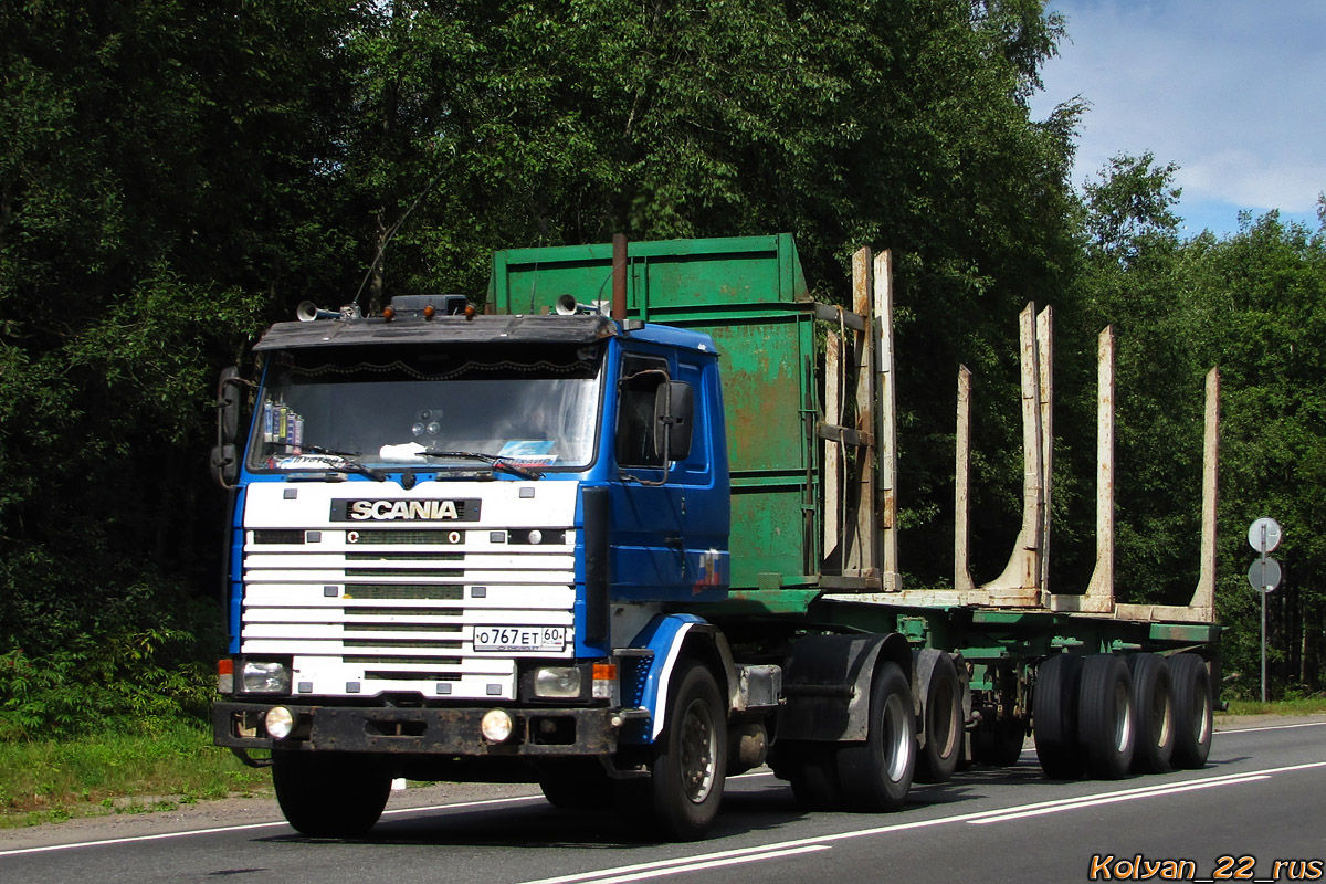 Псковская область, № О 767 ЕТ 60 — Scania (II) (общая модель)