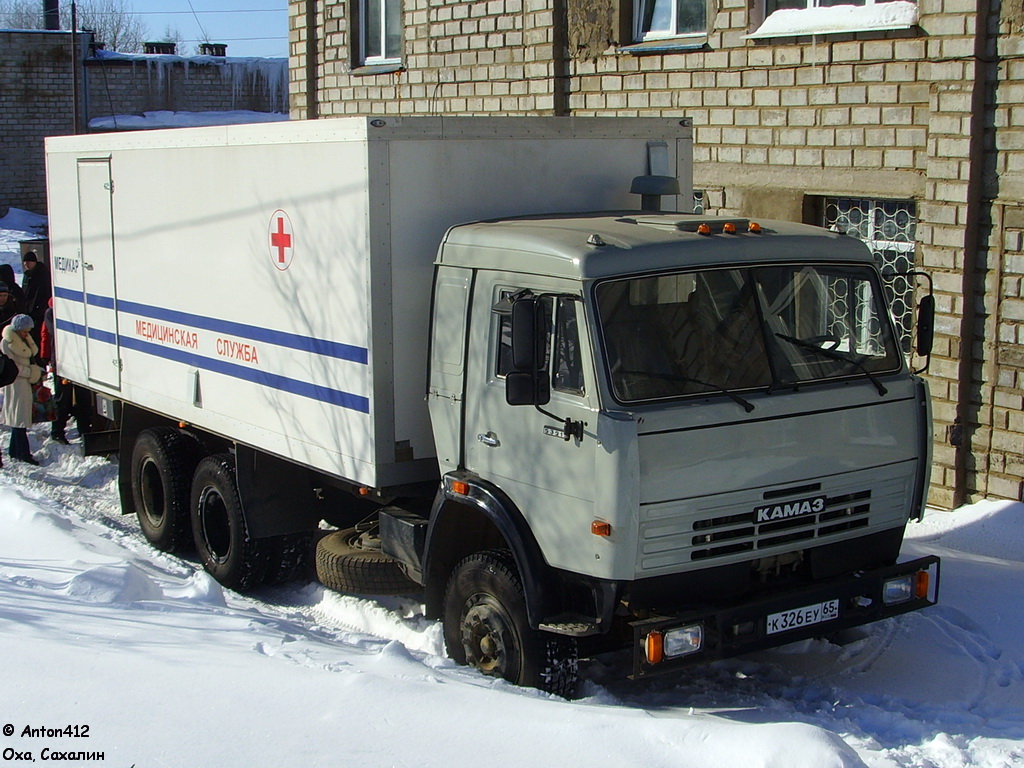 Сахалинская область, № К 326 ЕУ 65 — КамАЗ-53215 (общая модель)