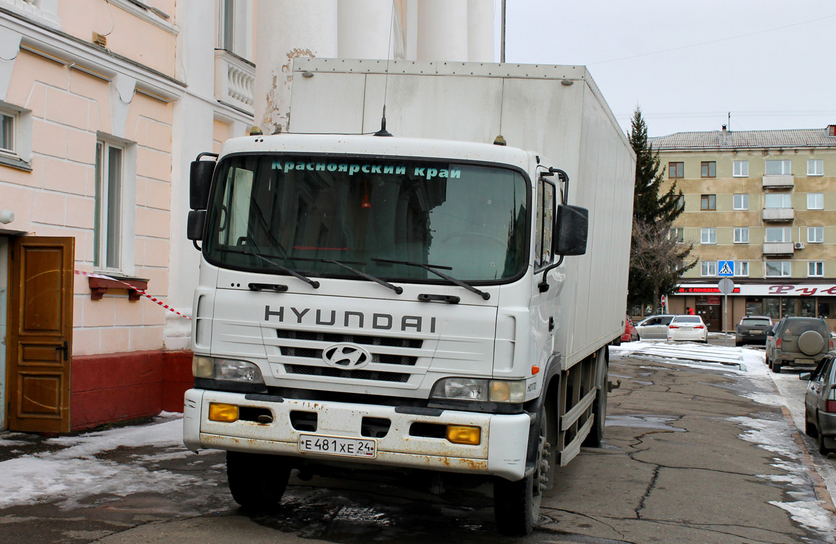 Красноярский край, № Е 481 ХЕ 24 — Hyundai Super Truck (общая модель)
