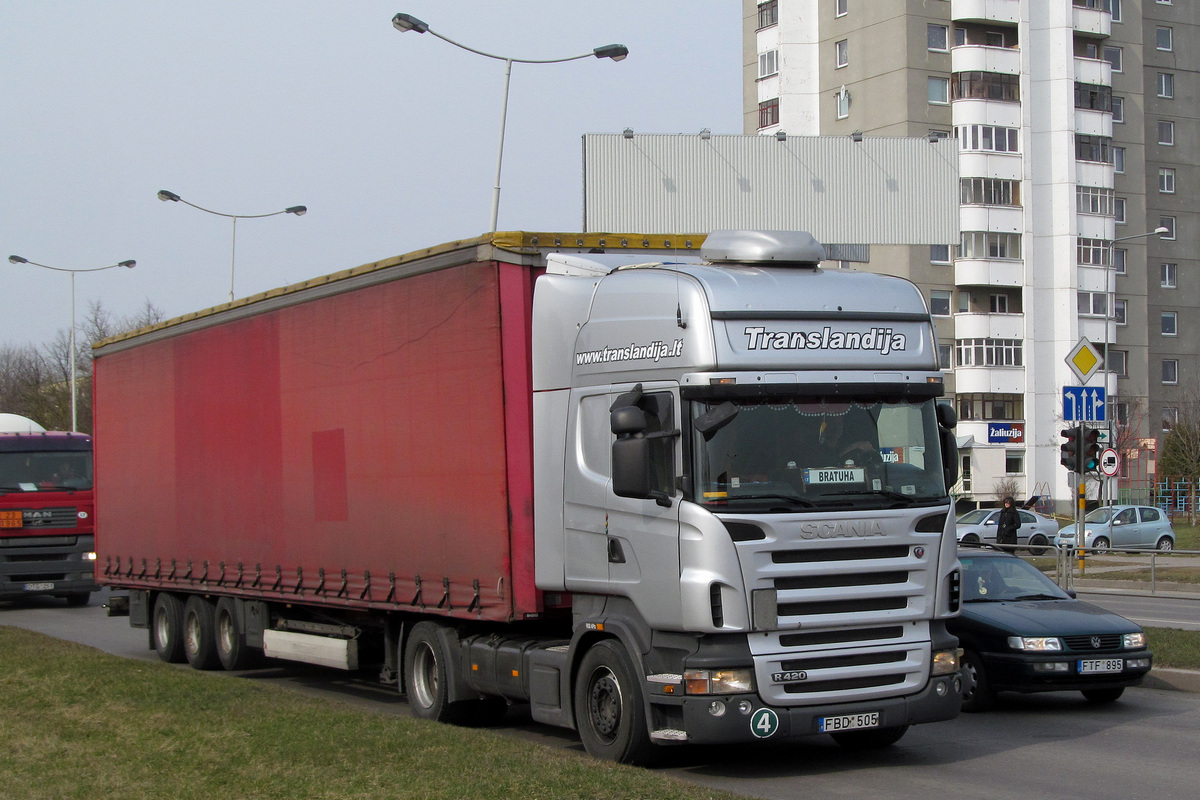 Литва, № FBD 505 — Scania ('2004) R420