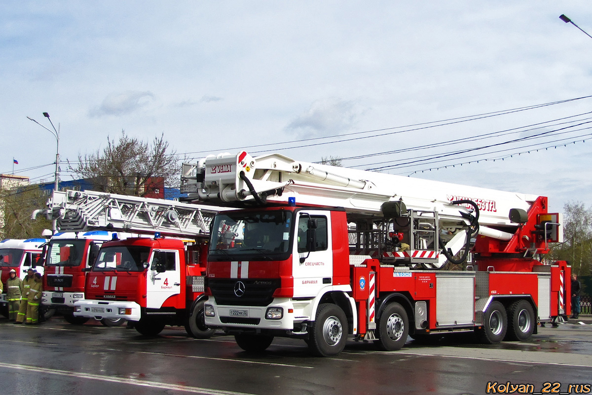 Алтайский край, № Т 222 МК 22 — Mercedes-Benz Actros ('2003); Алтайский край — День пожарной охраны 2014