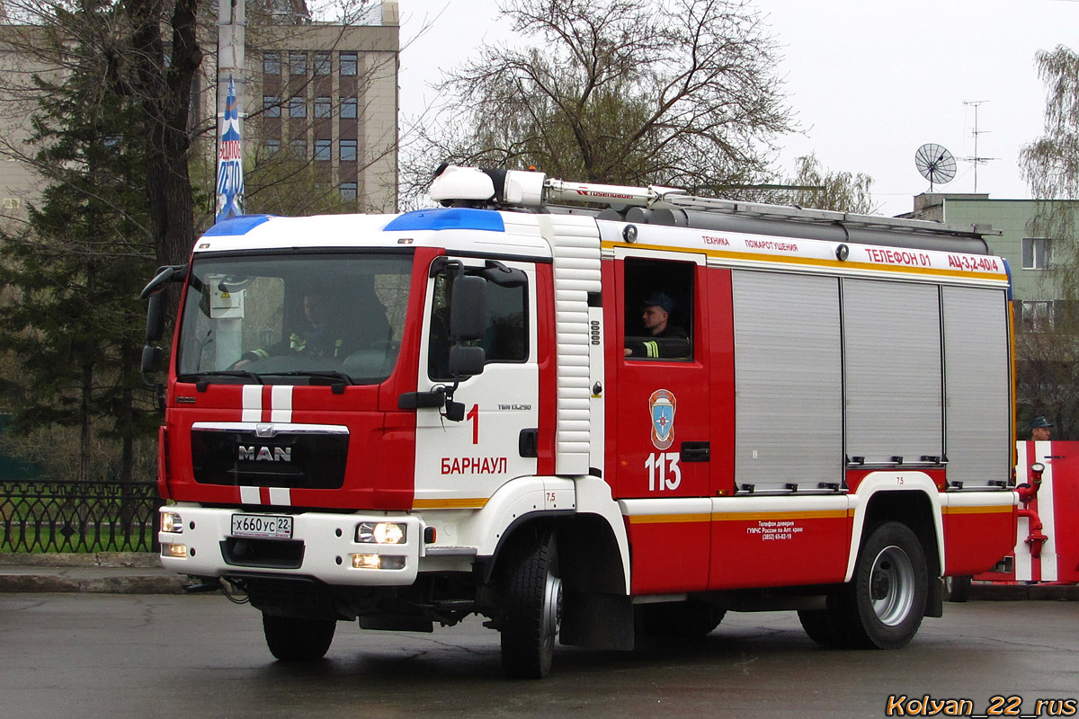 Алтайский край, № 113 — MAN TGM 13.290; Алтайский край — День пожарной охраны 2015