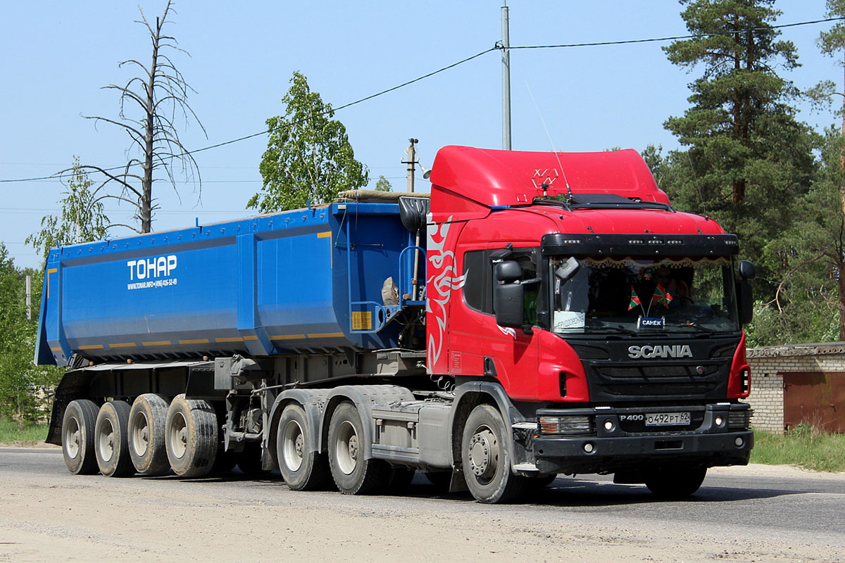 Рязанская область, № О 492 РТ 62 — Scania ('2011) P400