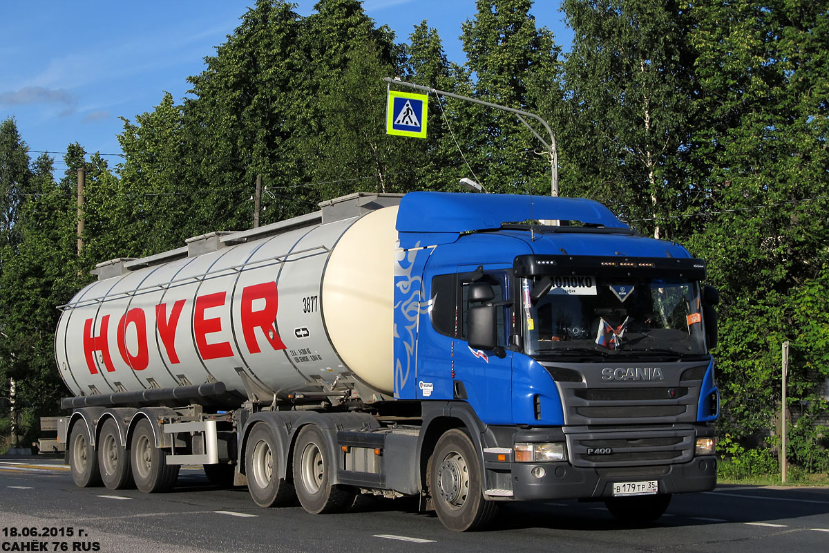 Вологодская область, № В 179 ТР 35 — Scania ('2011) P400