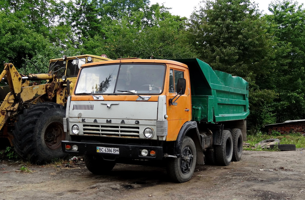 Львовская область, № ВС 6386 ВМ — КамАЗ-55111 (общая модель)
