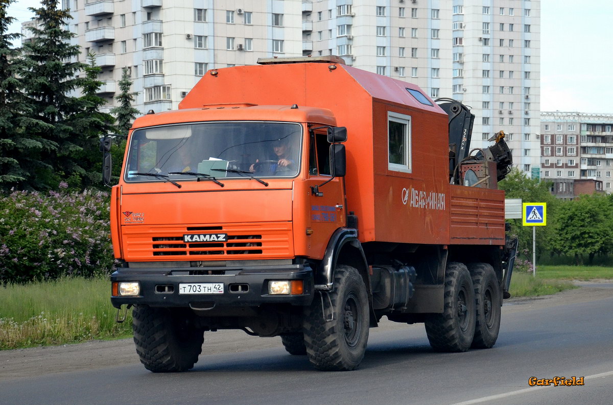 Кемеровская область, № Т 703 ТН 42 — КамАЗ-43118 (общая модель)