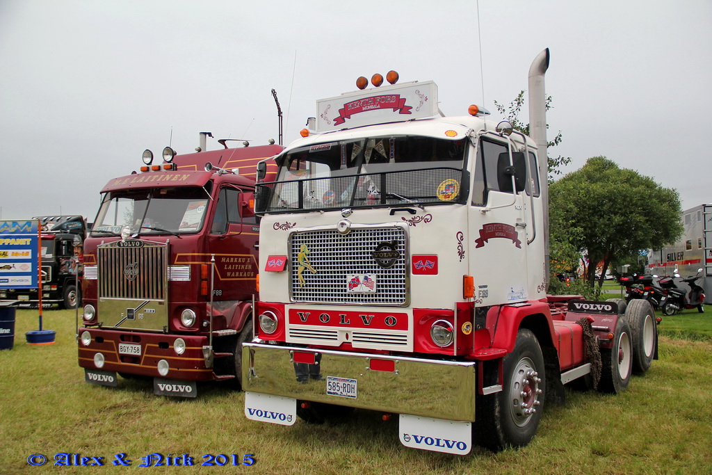 Финляндия, № BGY-758 — Volvo F88; Финляндия, № 585-RDH — Volvo F88