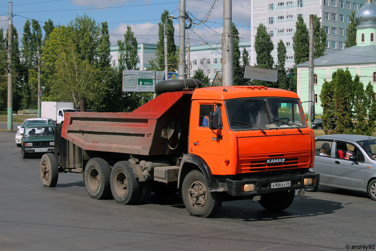 Пензенская область, № А 906 ВХ 58 — КамАЗ-55111 (общая модель)