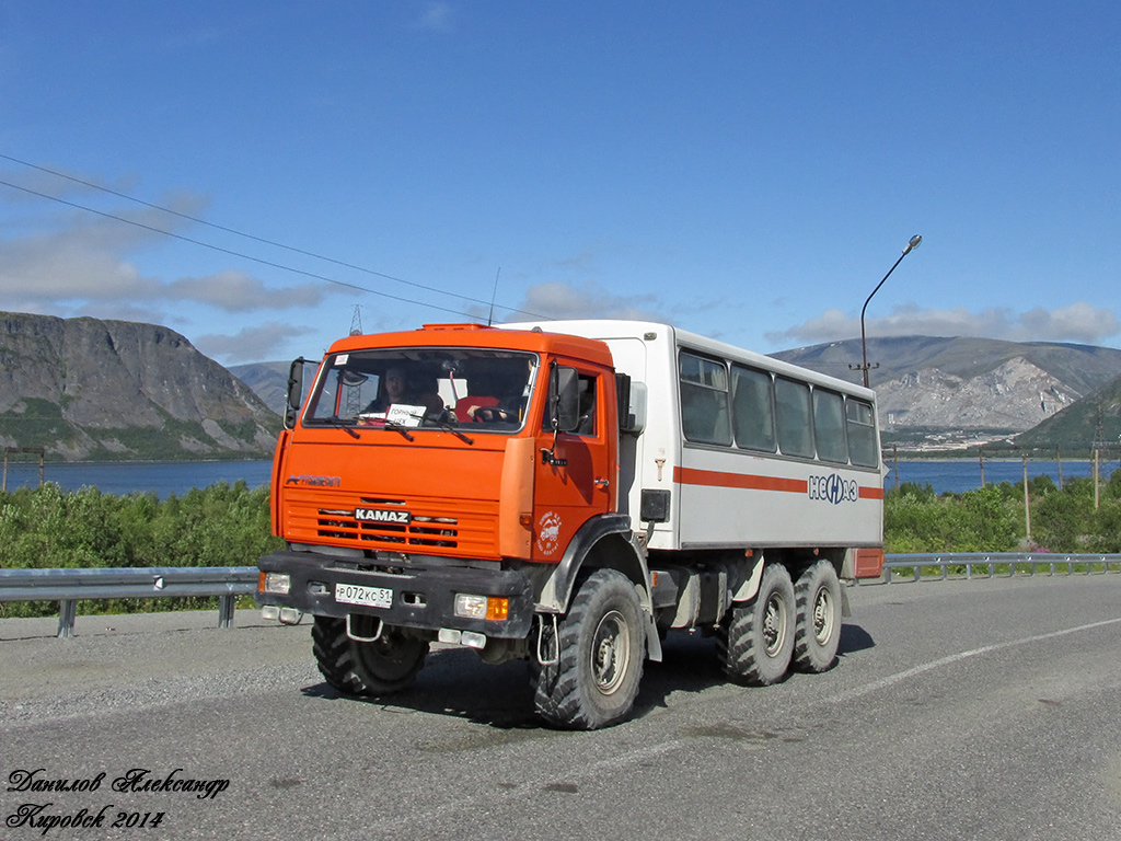 Мурманская область, № Р 072 КС 51 — КамАЗ-43114-15 [43114R]