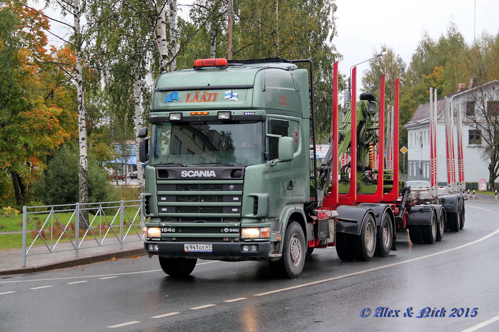 Ленинградская область, № В 941 ОТ 47 — Scania ('1996) R164G