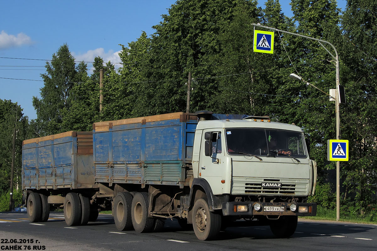 Ярославская область, № Е 499 УА 76 — КамАЗ-53215 (общая модель)