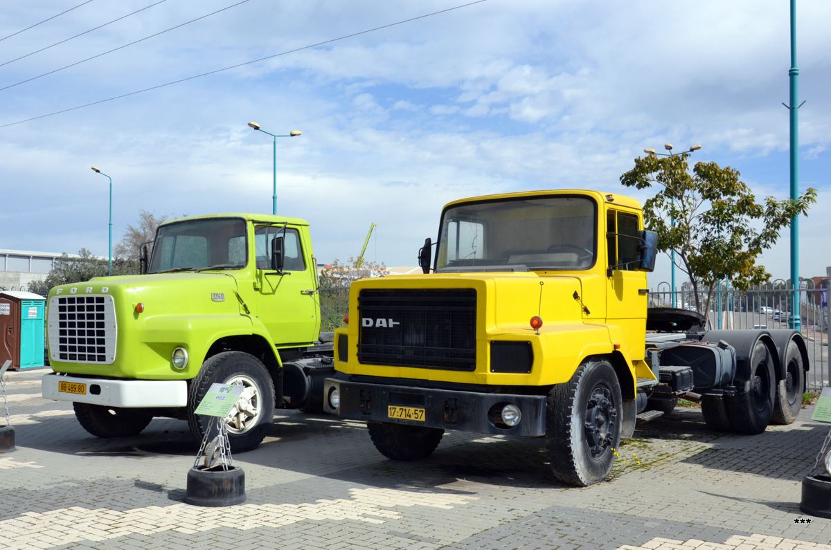 Израиль, № 6837 — Ford L (общая модель); Израиль, № 6836 — DAF N-series