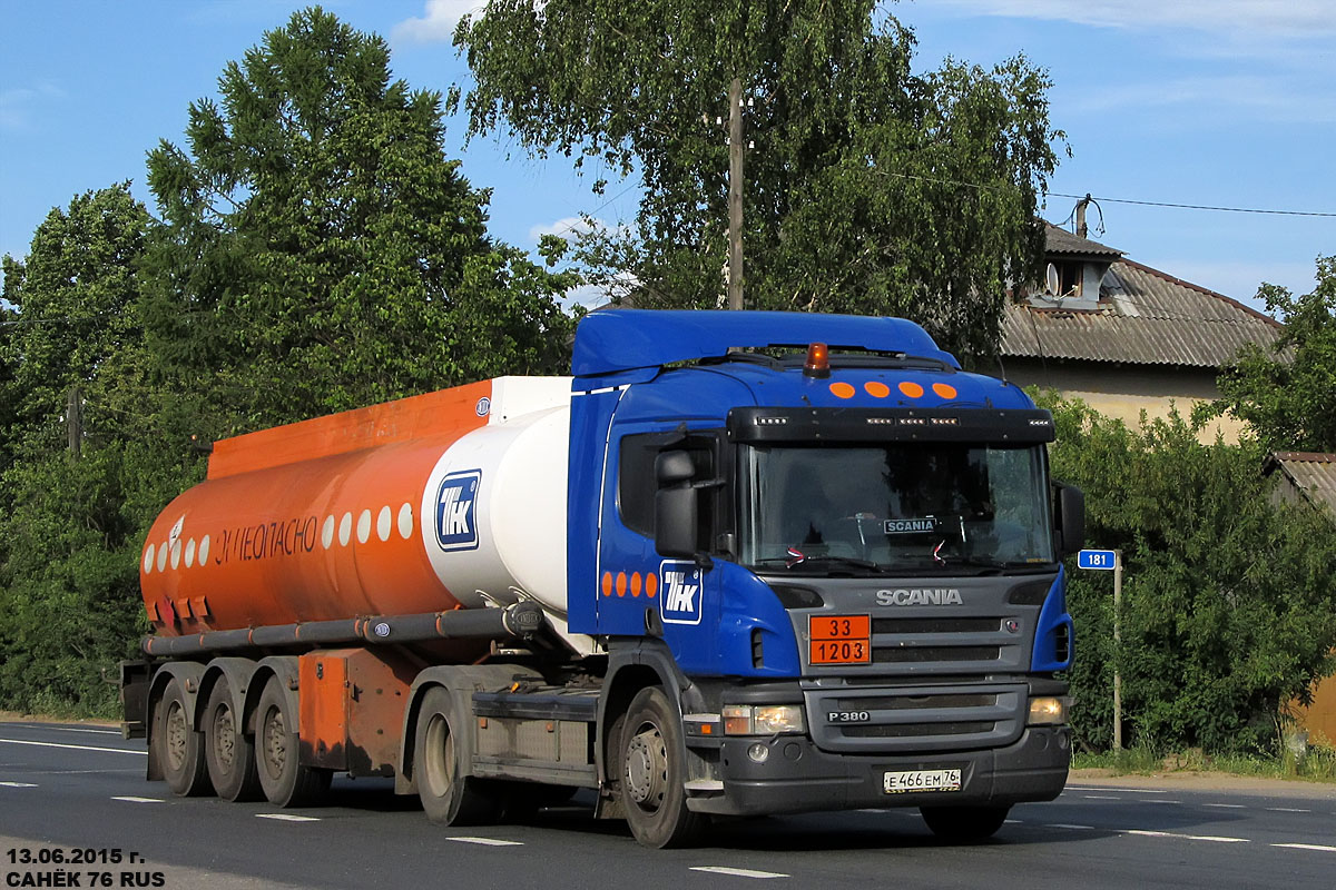Ярославская область, № Е 466 ЕМ 76 — Scania ('2004) P380