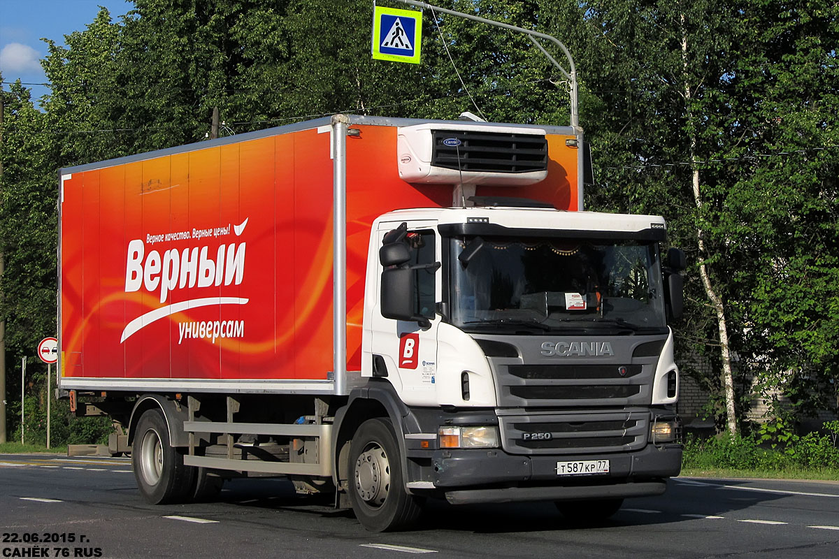 Москва, № Т 587 КР 77 — Scania ('2011) P250