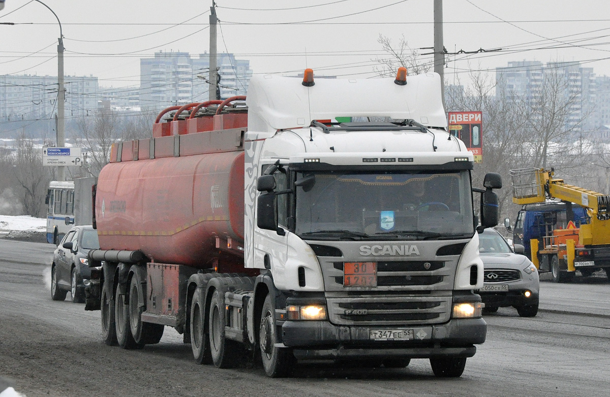 Омская область, № Т 347 ЕЕ 55 — Scania ('2011) P400