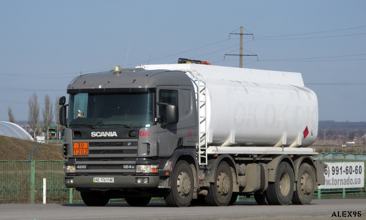 Днепропетровская область, № АЕ 1761 НК — Scania ('1996) P124G