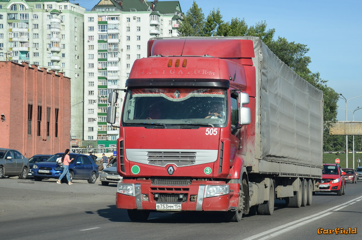 Новосибирская область, № В 753 ММ 154 — Renault Premium ('2006)