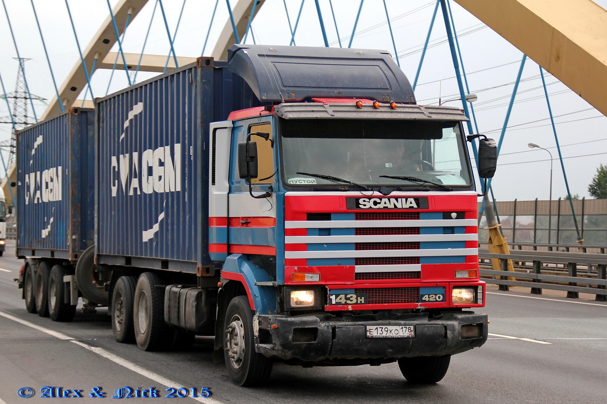 Санкт-Петербург, № Е 139 КО 178 — Scania (II) R143H
