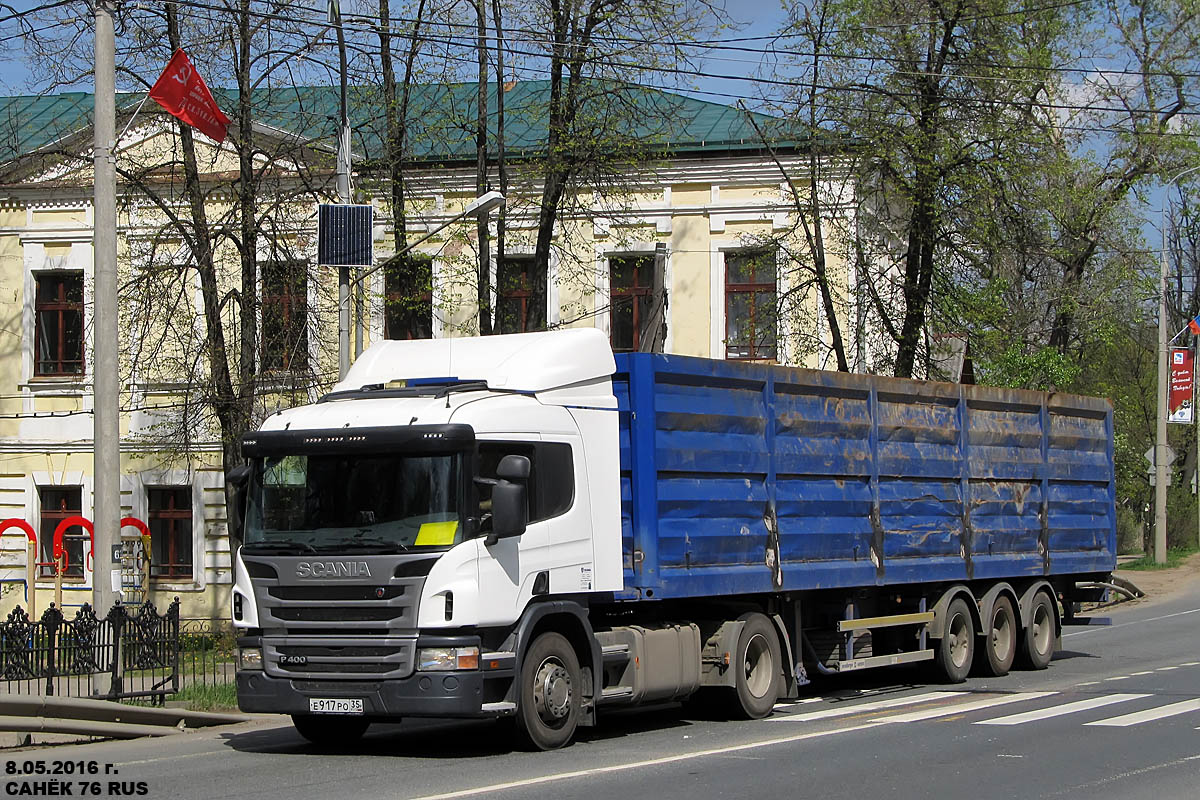 Вологодская область, № Е 917 РО 35 — Scania ('2011) P400
