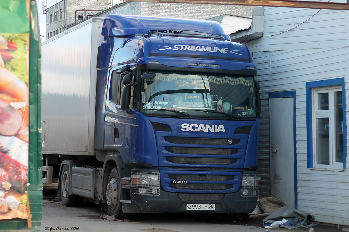 Пензенская область, № О 993 ТМ 58 — Scania ('2013) G440