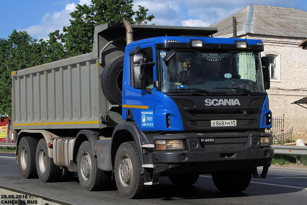Тверская область, № Е 868 РМ 69 — Scania ('2011) P400
