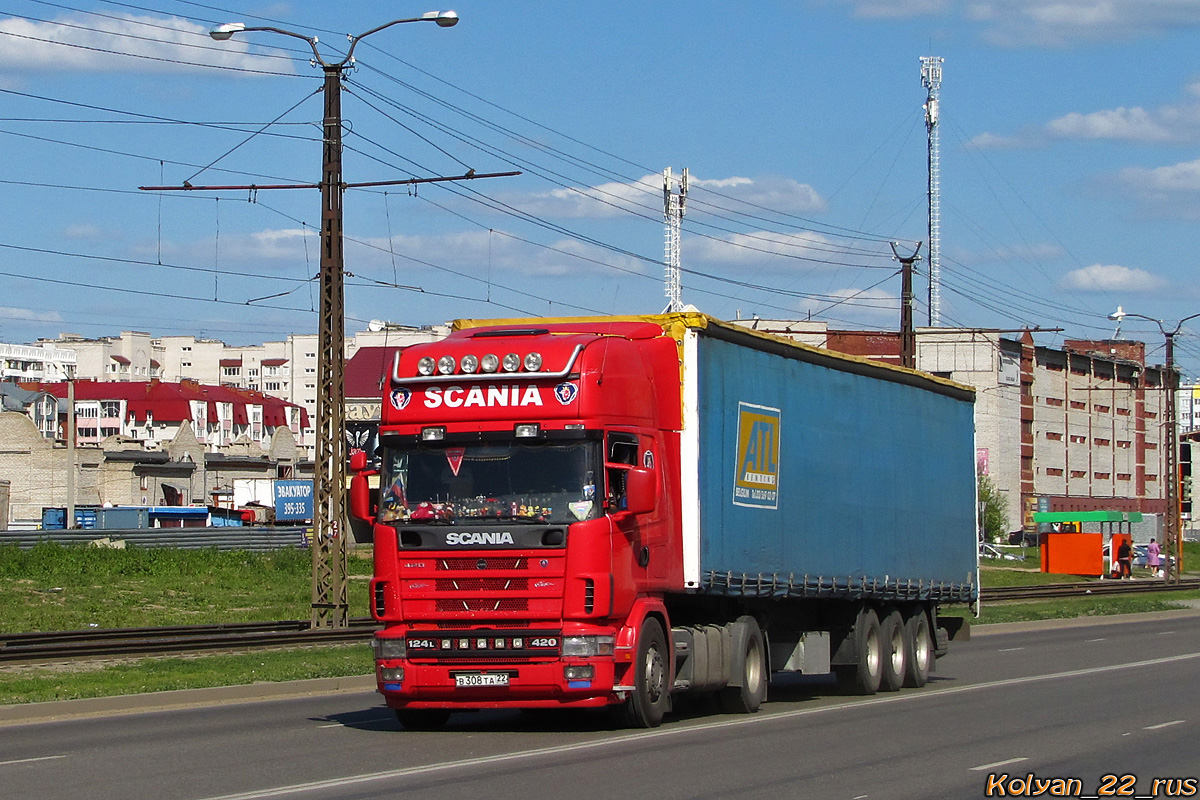 Алтайский край, № В 308 ТА 22 — Scania ('1996) R124L