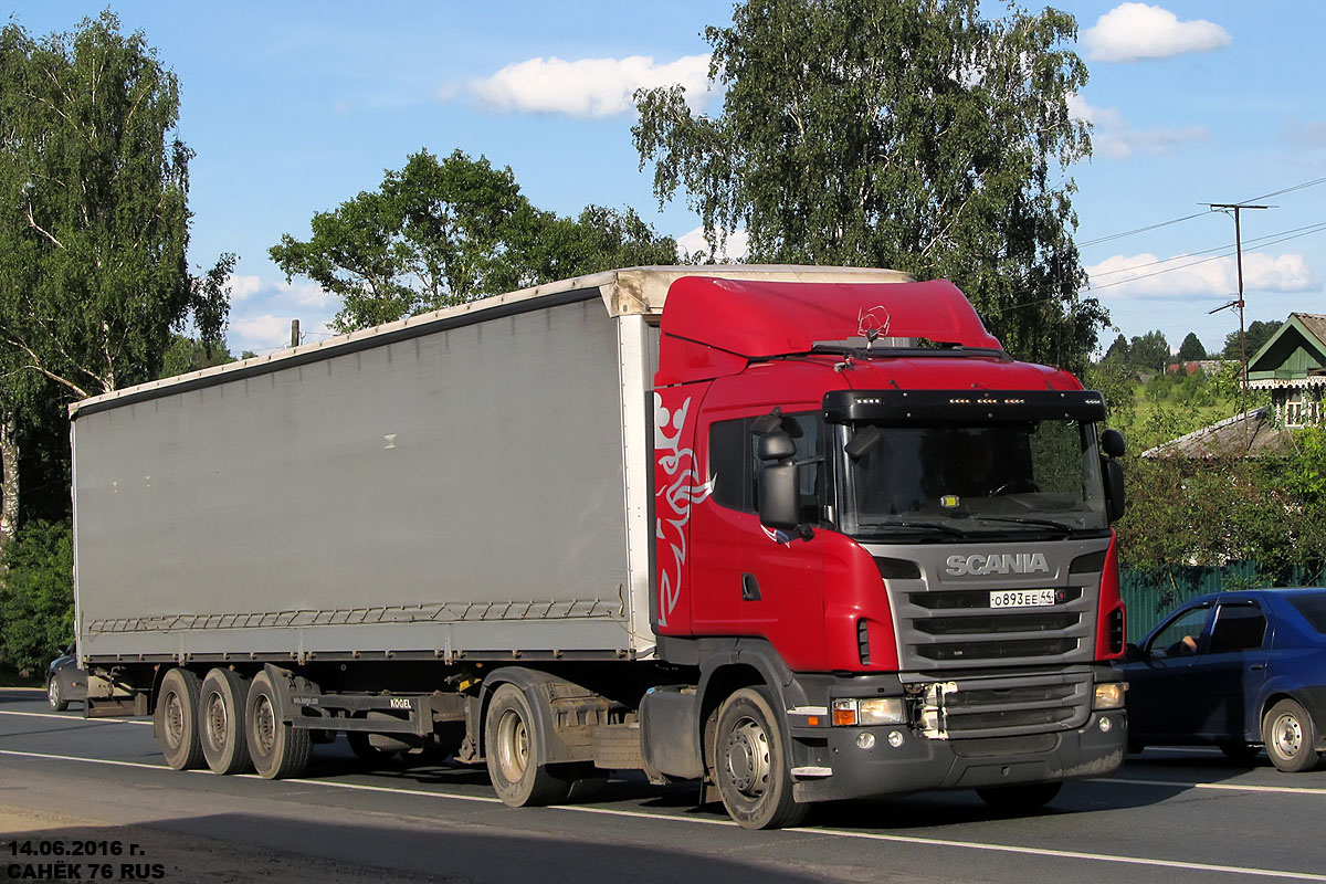 Костромская область, № О 893 ЕЕ 44 — Scania ('2009, общая модель)
