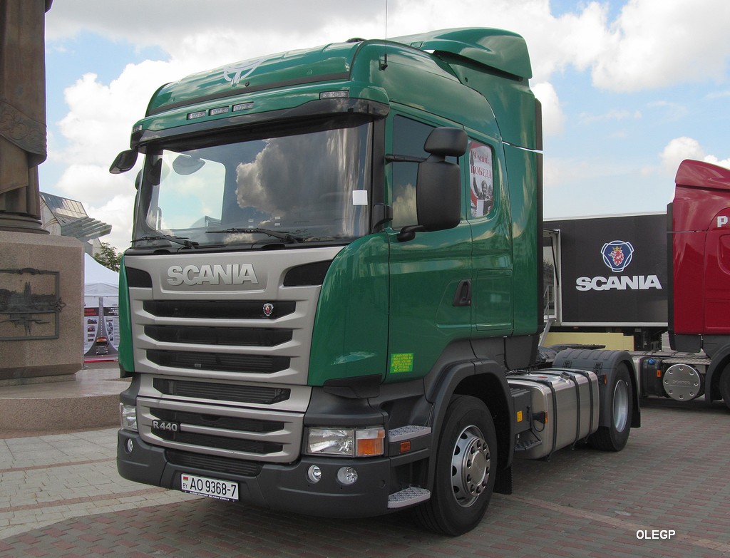 Минск, № АО 9368-7 — Scania ('2013) R440; Минск — Выставка "БАМАП-2016"