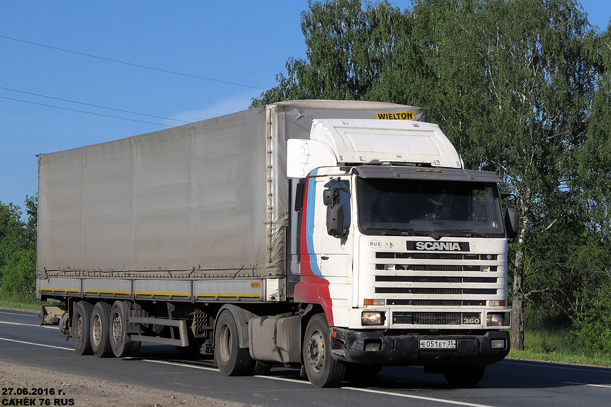Вологодская область, № Е 051 ЕТ 35 — Scania (III) (общая модель)