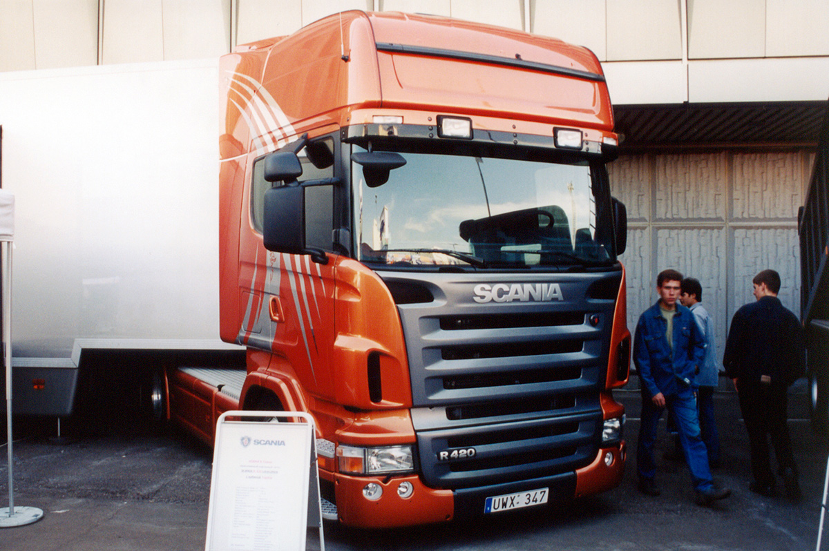 Швеция, № UWX 347 — Scania ('2004) R420; Москва — Автосалон-2004, Экспоцентр