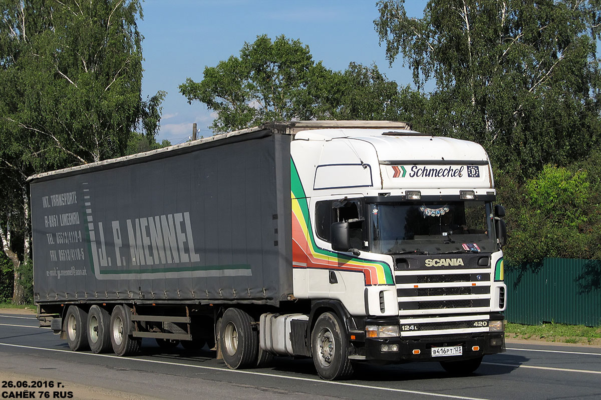 Краснодарский край, № В 416 РТ 123 — Scania ('1996) R124L