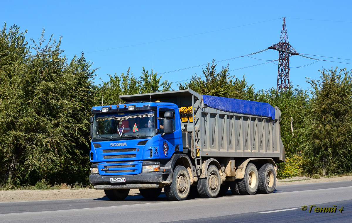 Волгоградская область, № А 190 ММ 134 — Scania ('2004) P420