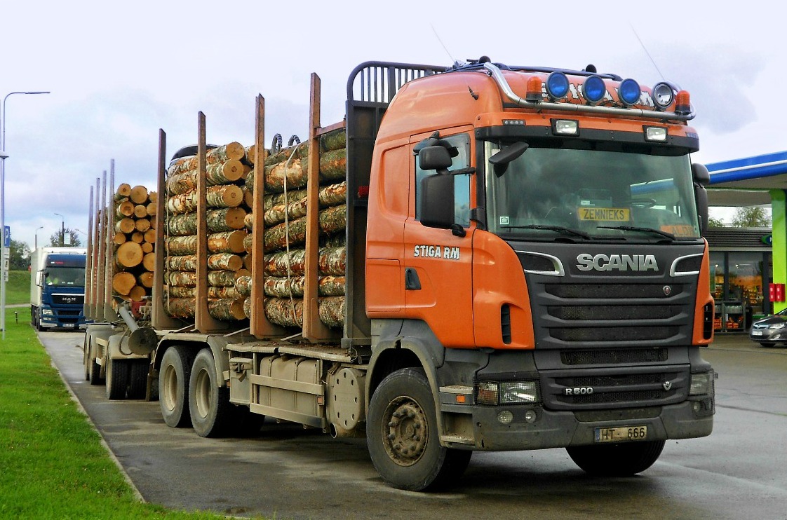 Латвия, № HT-666 — Scania ('2009) R500