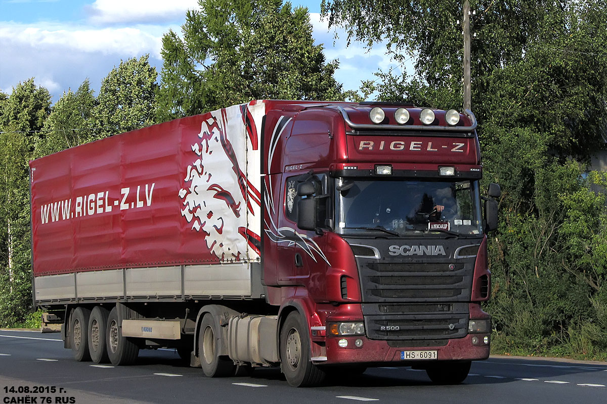 Латвия, № HS-6091 — Scania ('2009) R500
