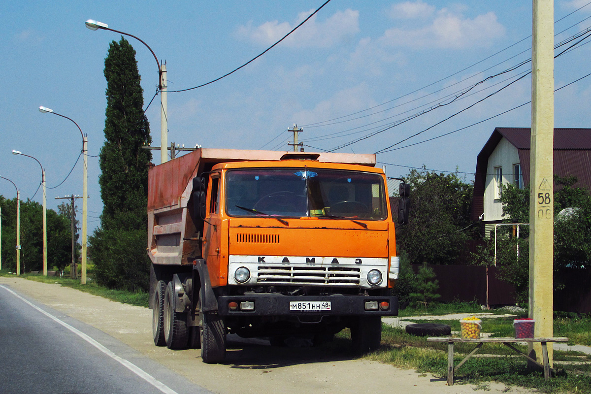 Липецкая область, № М 851 НН 48 — КамАЗ-55111 (общая модель)