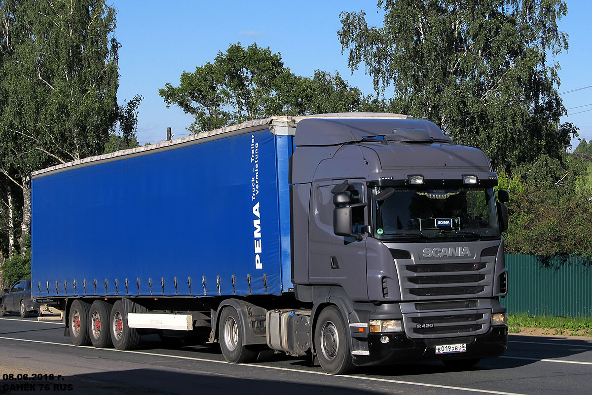 Вологодская область, № В 019 ХВ 35 — Scania ('2009) R420