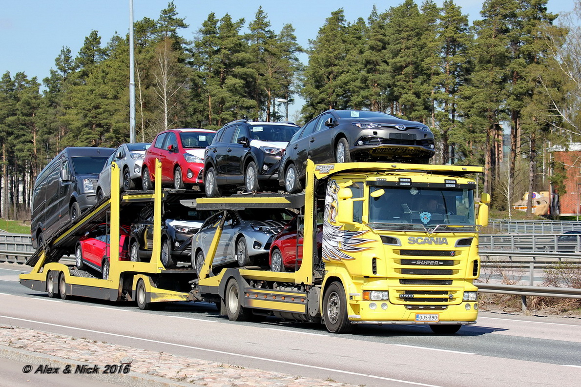 Финляндия, № GJS-390 — Scania ('2009) R500