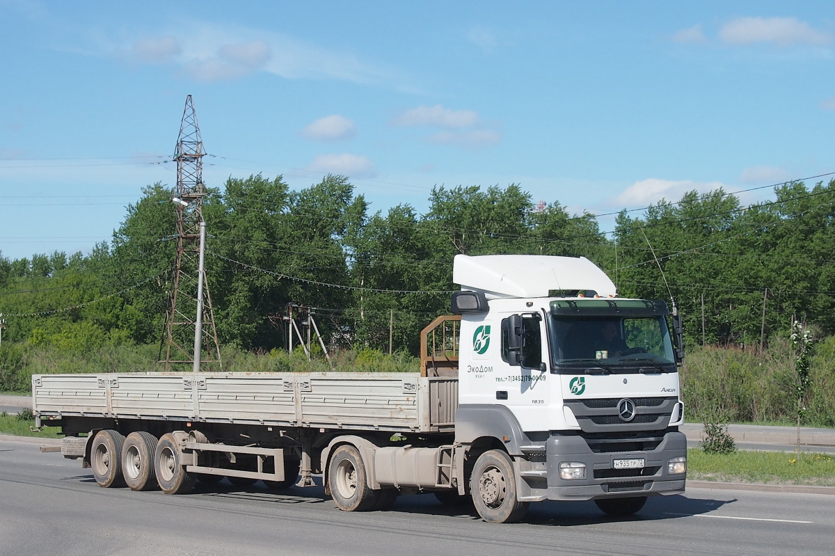 Тюменская область, № Н 935 ТР 72 — Mercedes-Benz Axor 1835 [Z9M]