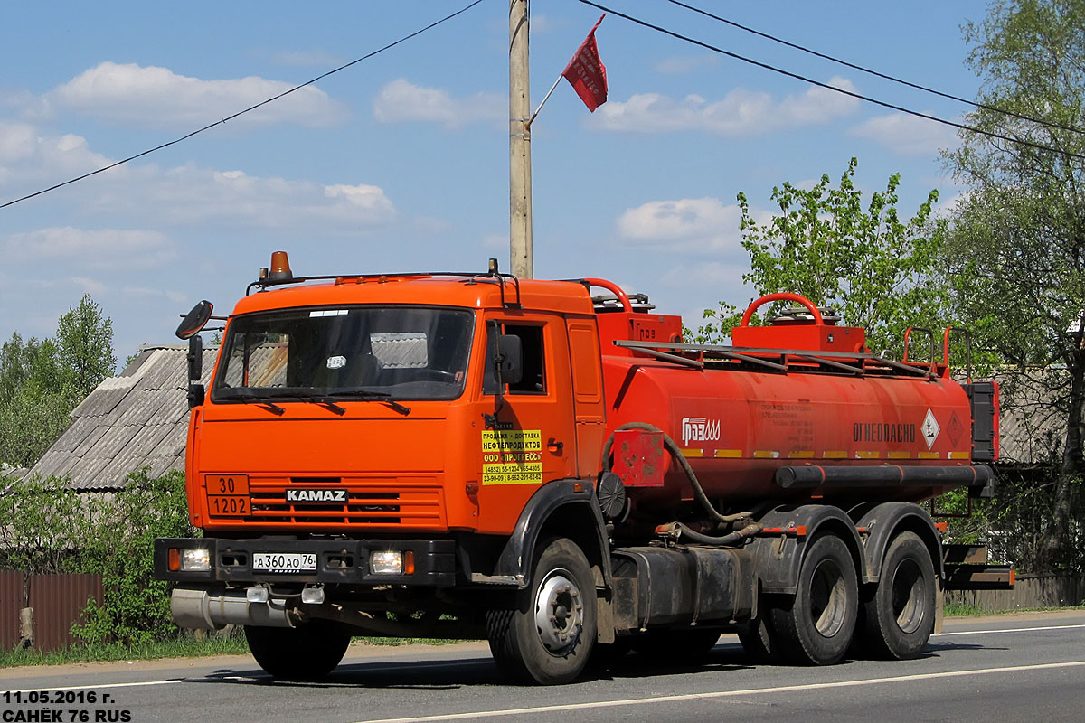 Ярославская область, № А 360 АО 76 — КамАЗ-65115 (общая модель)