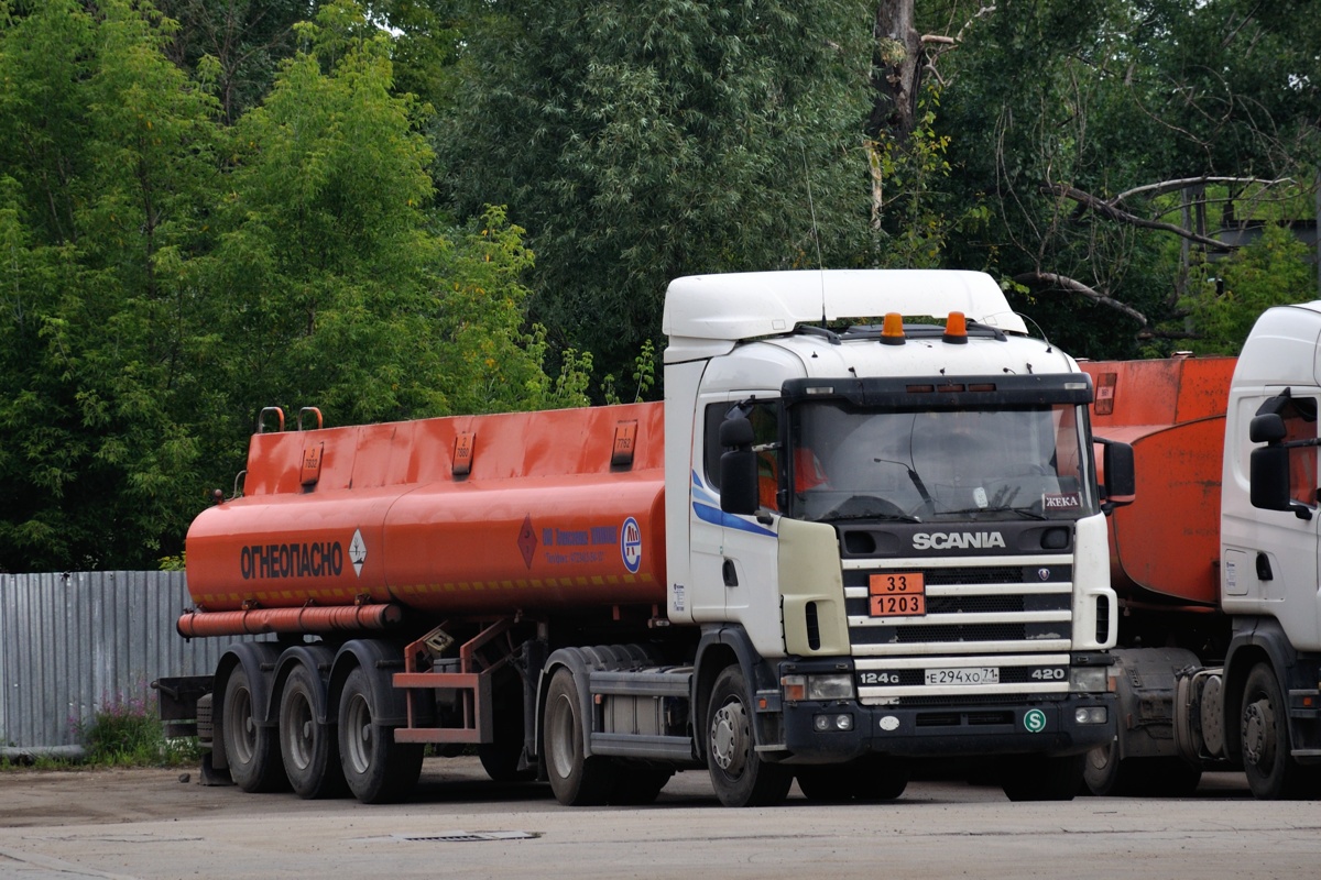 Тульская область, № Е 294 ХО 71 — Scania ('1996) R124G