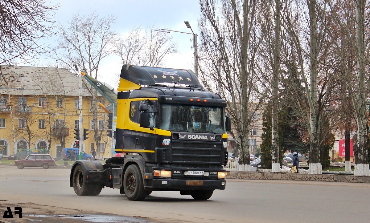 Тамбовская область, № Н 490 ОУ 68 — Scania ('1996) R114L