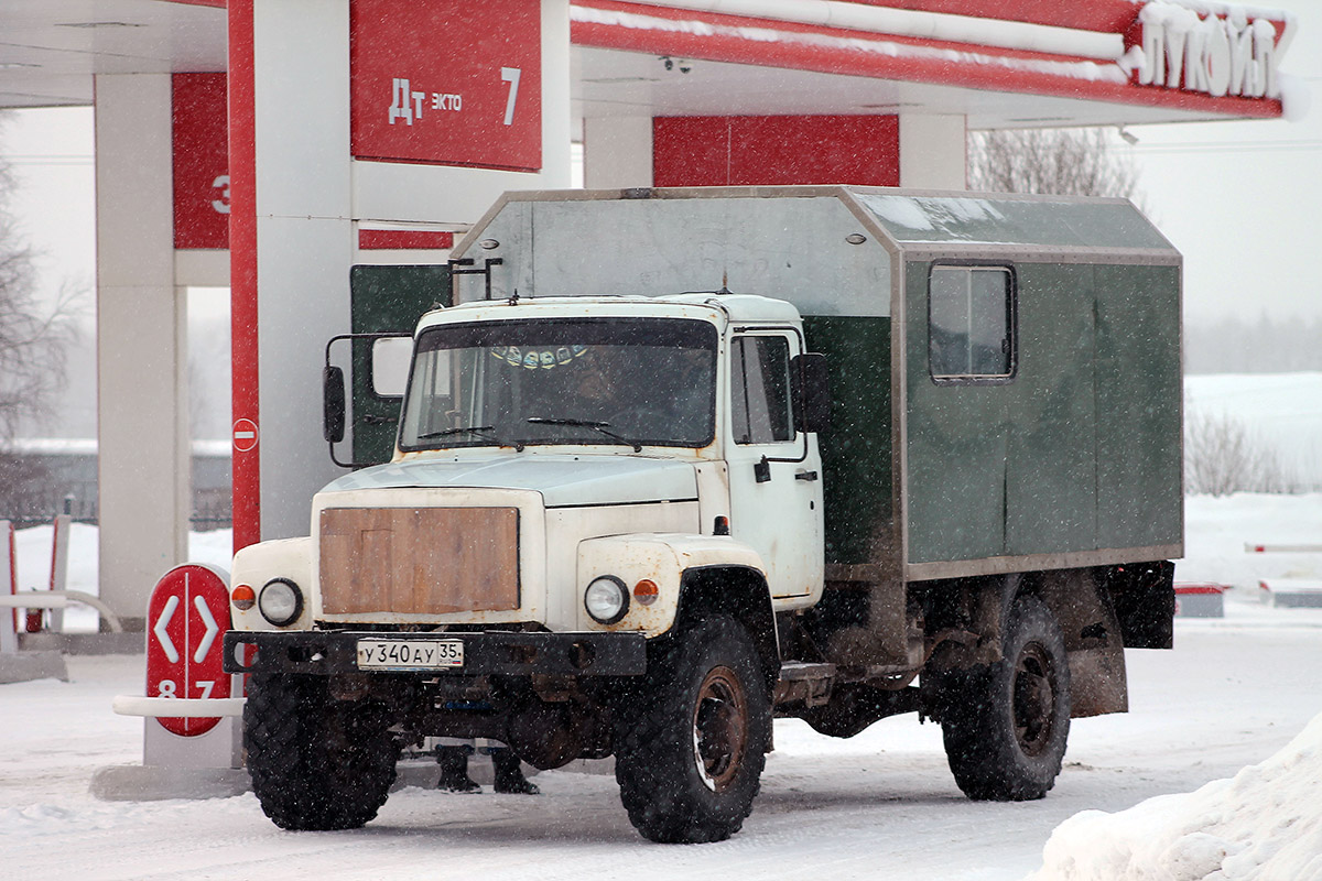Вологодская область, № У 340 АУ 35 — ГАЗ-33081 «Садко»