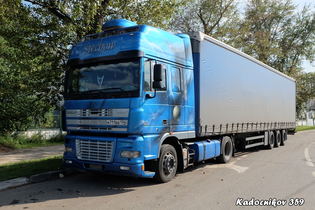 Волгоградская область, № А 711 ВВ 134 — DAF XF95 FT